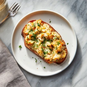 Cooking process for Cheesy Chicken Bread showing technique and proper timing