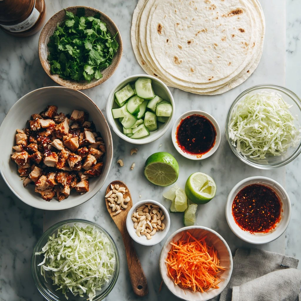 Sweet Chili Chicken Wraps