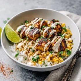 Cooking Street Corn Chicken Bowl