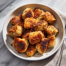 Parmesan Crusted Chicken Bites recipe