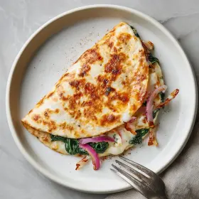 Mediterranean Spinach Quesadillas recipe